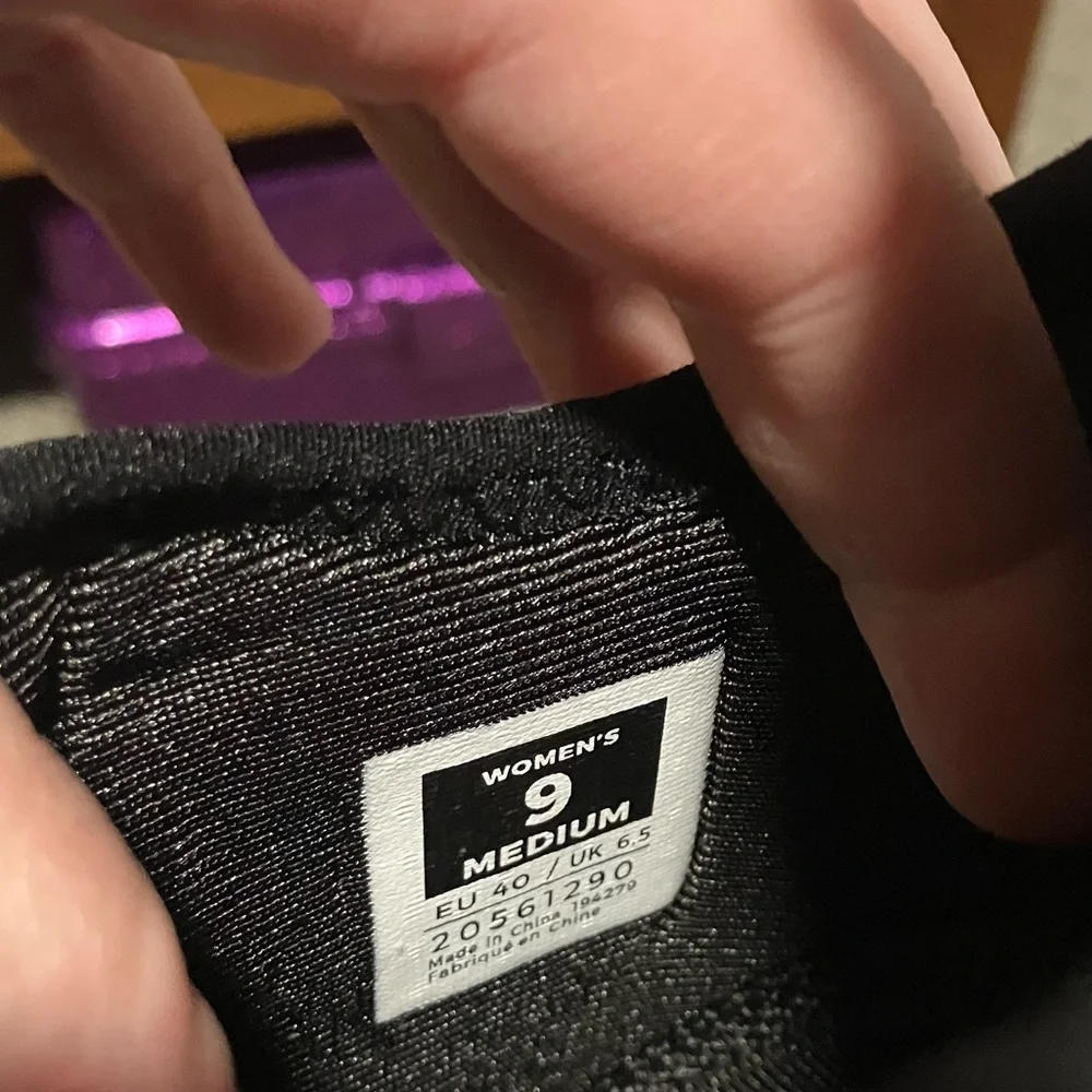 Kuru Atom Black and Pink Athletic Sneakers - Picture 9 of 11